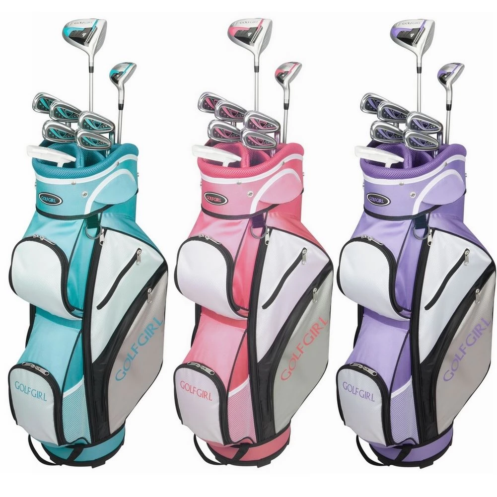 GolfGirl FWS3 Ladies Petite Golf Clubs Set With Cart Bag, All Graphite, Left Hand 3 GolfGirl FWS3 Ladies Petite Golf Clubs Set With Cart Bag, All Graphite, Left Hand