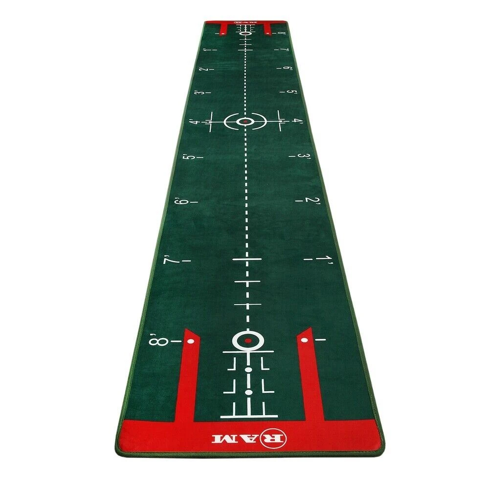Ram Golf PROFESSIONAL Dual Grain Putting Mat With Distance Markers And Slope 4 Ram Golf PROFESSIONAL Dual Grain Putting Mat With Distance Markers And Slope - Image 2