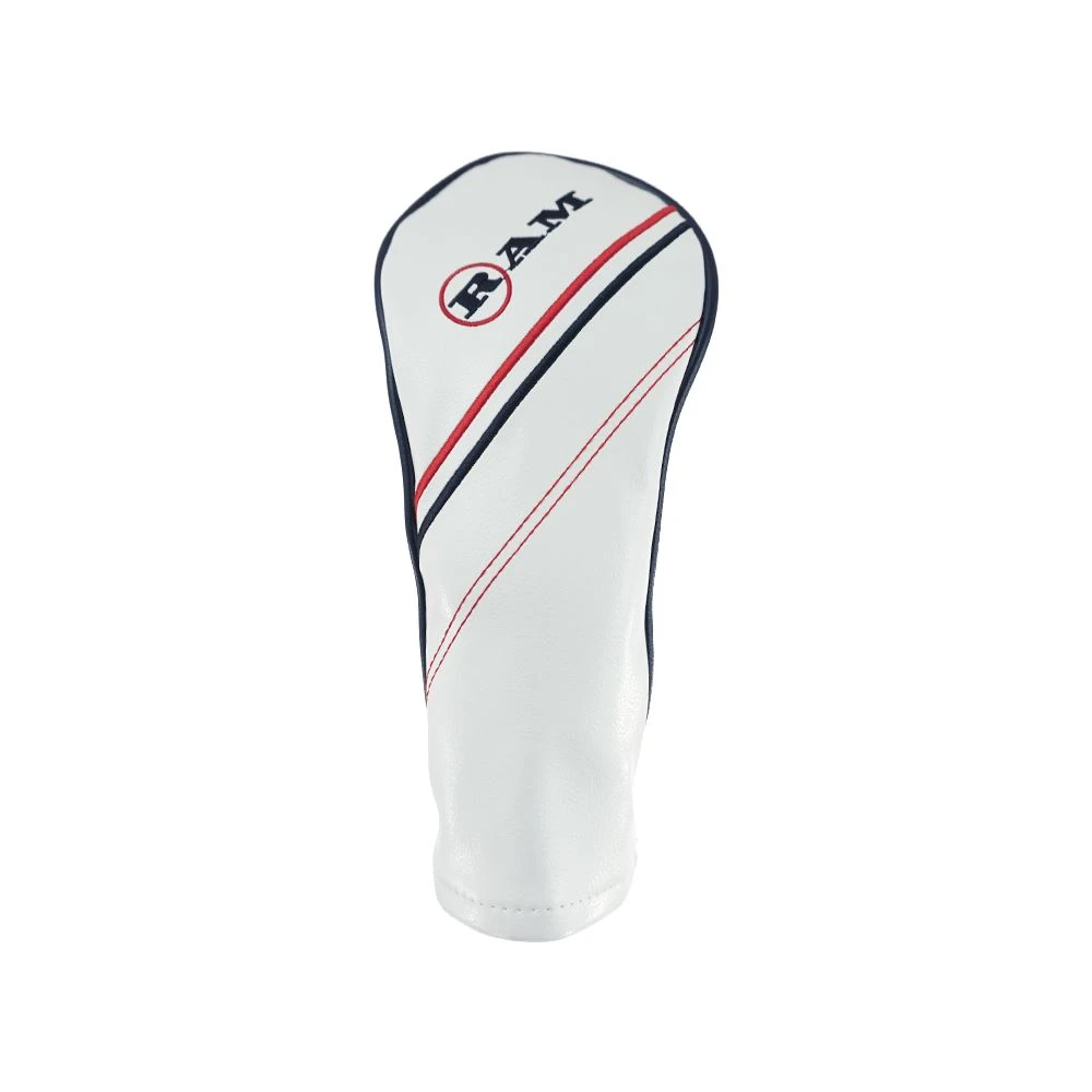 Ram FX Golf Club Headcovers For Hybrid Recuse Woods, White 3 Ram FX Golf Club Headcovers For Hybrid Recuse Woods, White