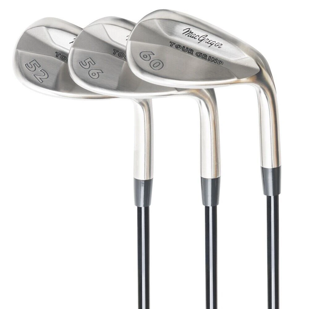MacGregor Golf Tour Grind Milled Face Golf Wedge Set, Chrome, Mens Right Hand 4 MacGregor Golf Tour Grind Milled Face Golf Wedge Set, Chrome, Mens Right Hand - Image 2