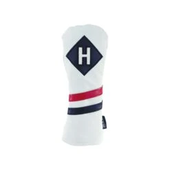 Ram Golf Premium Vintage Style PU Leather Headcovers, Retro White, Hybrid