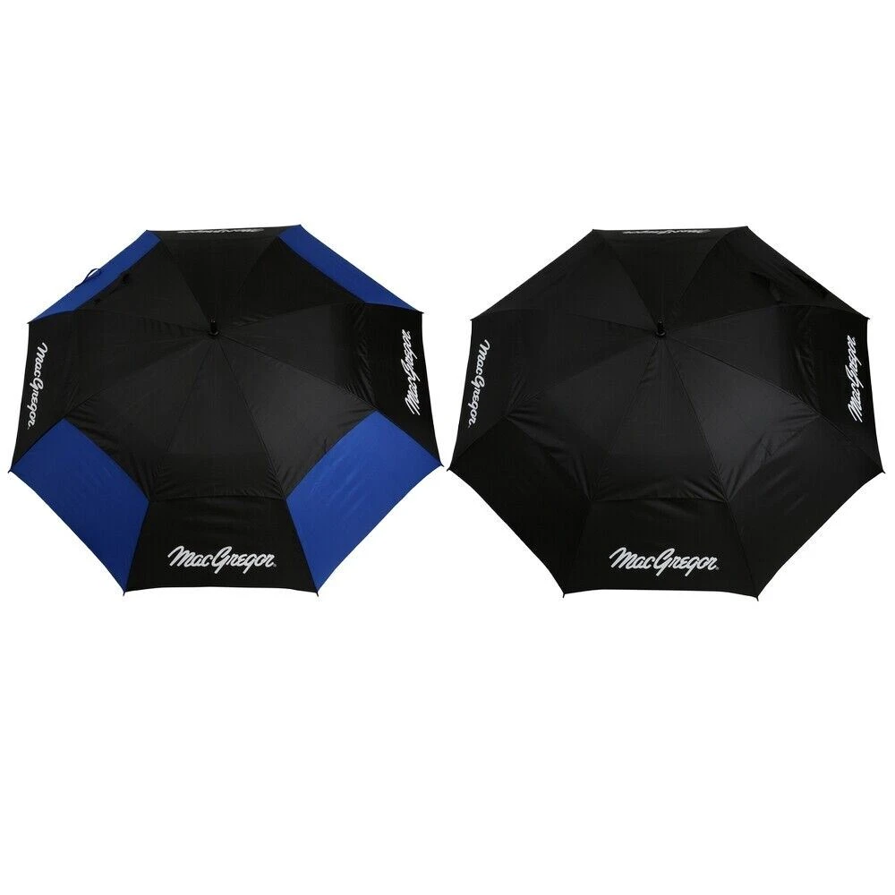 2 PACK MacGregor Golf MacTec Dual Canopy Golf Umbrellas - Large 68" /1.7m Arc 3 2 PACK MacGregor Golf MacTec Dual Canopy Golf Umbrellas - Large 68" /1.7m Arc