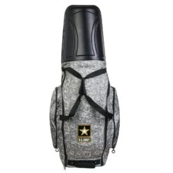 US Army By MacGregor Golf Hard Top Shell Padded Travel Cover With Wheels, Camo