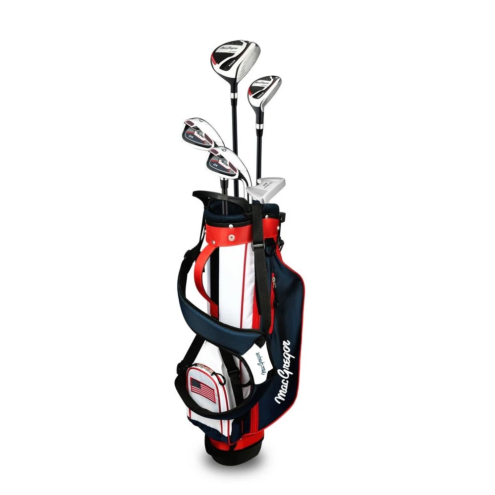 MacGregor Golf DX Stars And Stripes US Flag Junior Golf Club Set, Left Hand 3 MacGregor Golf DX Stars And Stripes US Flag Junior Golf Club Set, Left Hand