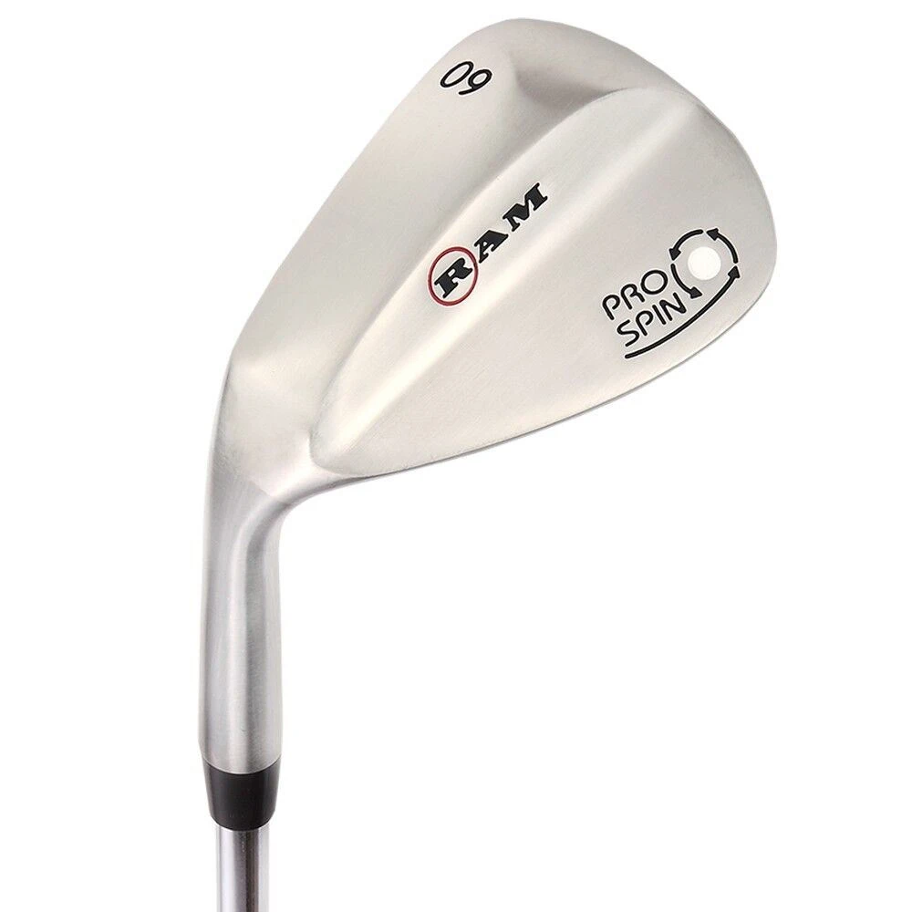 Ram Golf Pro Spin Stainless Wedge Set - 52, 56, 60 Wedges - Mens Left Hand 6 Ram Golf Pro Spin Stainless Wedge Set - 52, 56, 60 Wedges - Mens Left Hand - Image 4