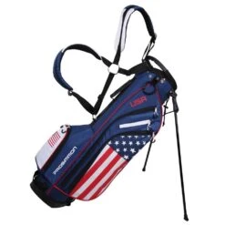 Prosimmon Golf DRK 7" Lightweight Golf Stand Bag With Dual Straps - USA Flag