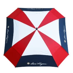 Ben Hogan Golf Deluxe 68" Tour Umbrella, Square, Red White And Blue