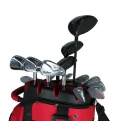 MacGregor Golf MACLOCK Ultimate Divider System Cart Bag -Golf Gear Promotions Store MacGregor MACLOCK Divider Top Cart Bag Black Red3 72690.1732681508