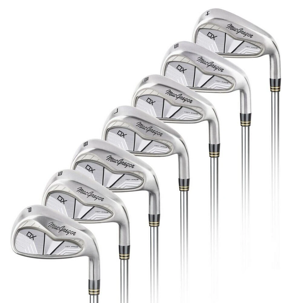MacGregor Golf DX Carbon Steel Iron Set, Mens Right Hand, 4-PW 3 MacGregor Golf DX Carbon Steel Iron Set, Mens Right Hand, 4-PW