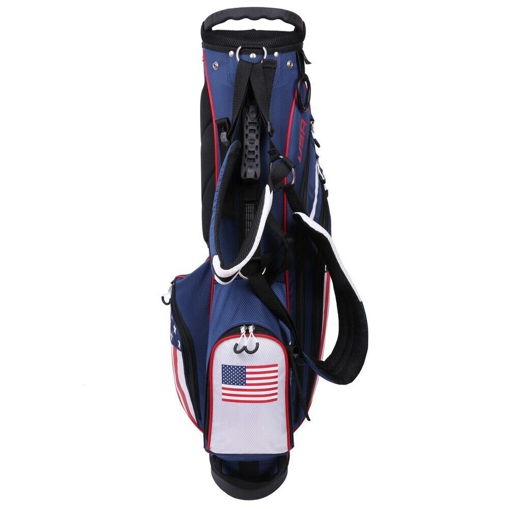 Prosimmon Golf DRK 7" Lightweight Golf Stand Bag With Dual Straps - USA Flag 5 Prosimmon Golf DRK 7" Lightweight Golf Stand Bag With Dual Straps - USA Flag - Image 3