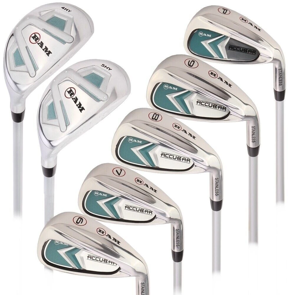 Ram Golf Accubar Ladies Right Hand Graphite Iron Set 6-PW - FREE HYBRID INCLUDED 3 Ram Golf Accubar Ladies Right Hand Graphite Iron Set 6-PW - FREE HYBRID INCLUDED