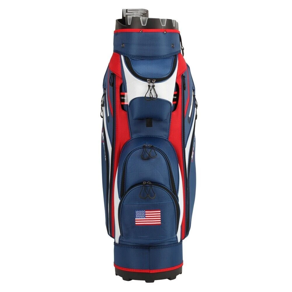 Ram Golf Premium Cart Bag With 14 Way Molded Organizer Divider Top - USA Flag 6 Ram Golf Premium Cart Bag With 14 Way Molded Organizer Divider Top - USA Flag - Image 4