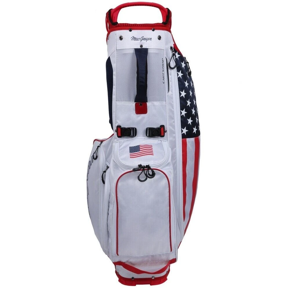 MacGregor Golf Deluxe 14-Way Stand Bag, USA Stars And Stripes Flag 6 MacGregor Golf Deluxe 14-Way Stand Bag, USA Stars And Stripes Flag - Image 4